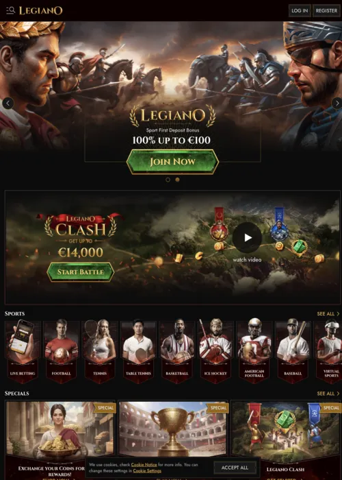 Lobby principal slots luxe Legiano Casino